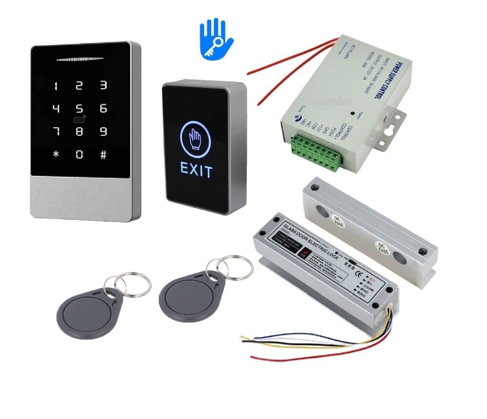 SET-5818C-2K-TTLOCK — KIT Κλειδαριάς για Γυάλινη Πόρτα